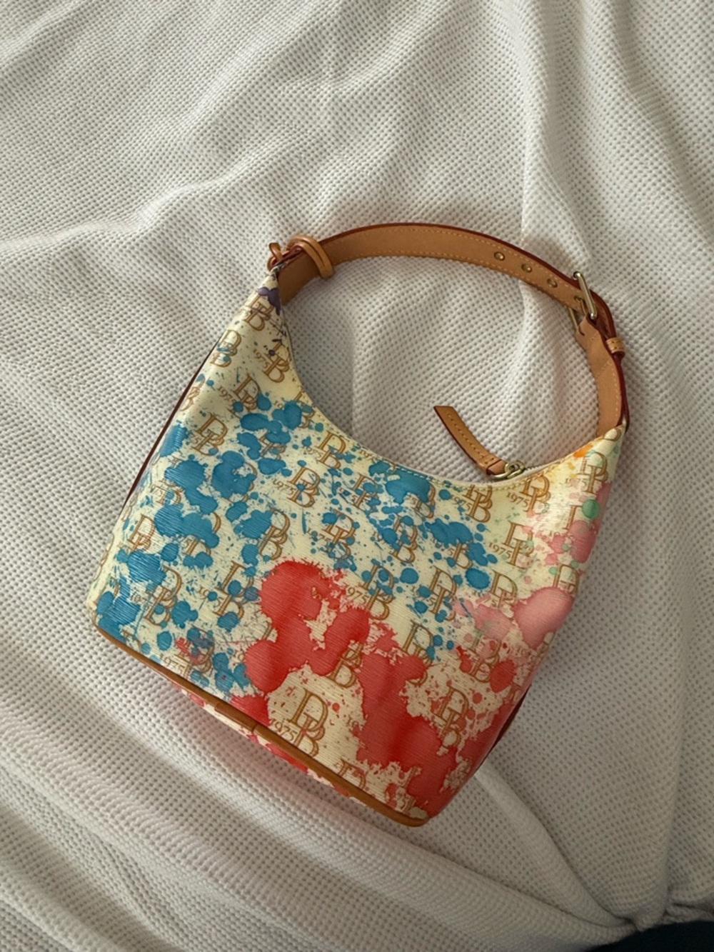 Dooney & Bourke Rare Paint Splatter-Print Shoulder Bag